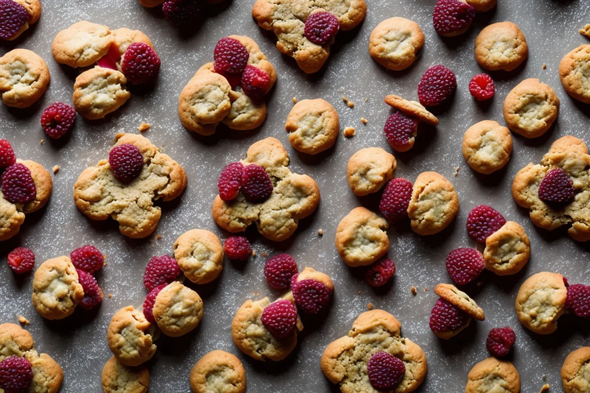 Recette cookies a la confiture de framboise