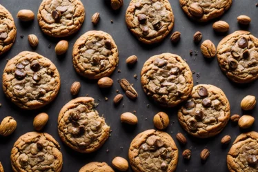 Recette cookies au caramel et cacahuetes