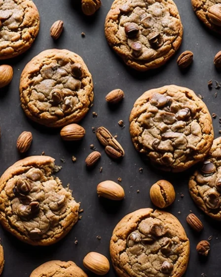 Recette cookies au caramel et cacahuetes