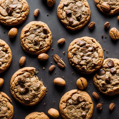 Recette cookies au caramel et cacahuetes