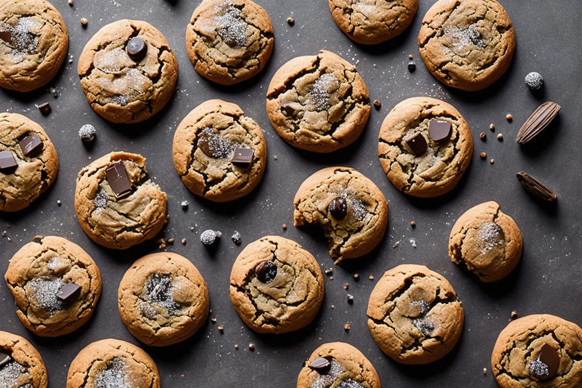 Recette cookies au chocolat noir et fleur de sel