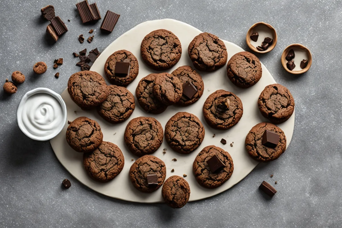Recette cookies au tahini et chocolat noir